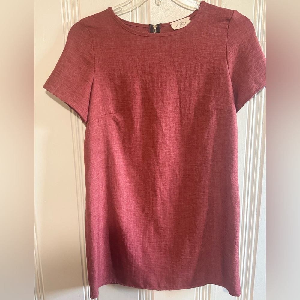 Burnt Orange Short Dress by Hopely - Size Small